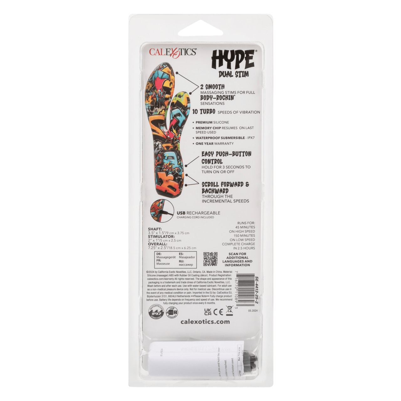 CALEXOTICS Vibrators Calexotics Hype Dual Stim Vibrator