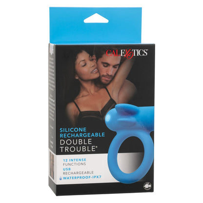 CALEXOTICS Cock Rings Calexotics Silicone Rechargeable Double Trouble Cock Ring