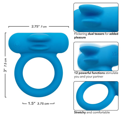 CALEXOTICS Cock Rings Calexotics Silicone Rechargeable Double Trouble Cock Ring