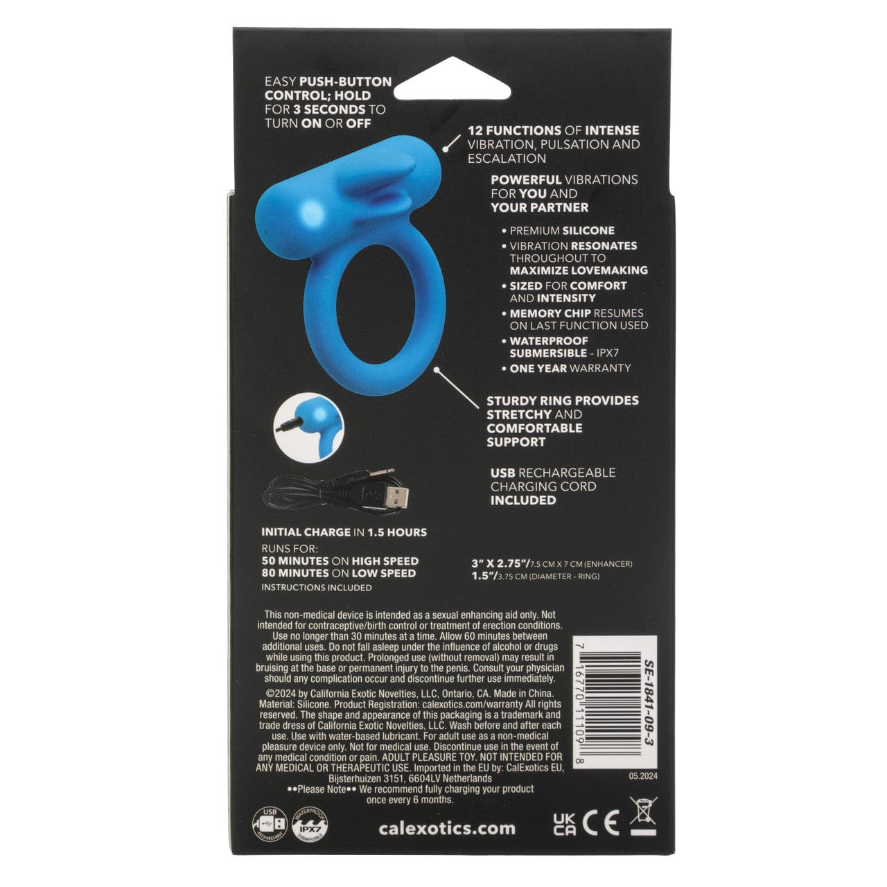 CALEXOTICS Cock Rings Calexotics Silicone Rechargeable Double Trouble Cock Ring