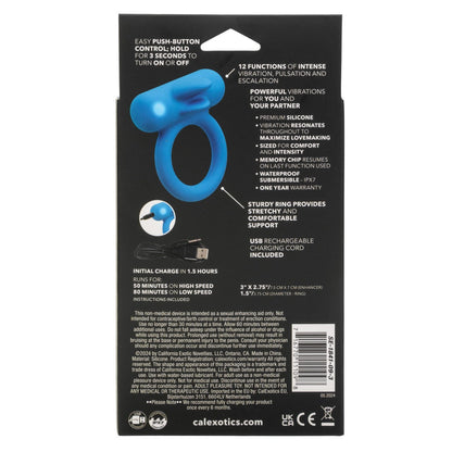 CALEXOTICS Cock Rings Calexotics Silicone Rechargeable Double Trouble Cock Ring
