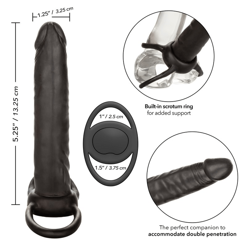 The Accommodator Black Latex Dong - Large and Lifelike XOXTOYS The Accommodator Black Latex Dong - Large and Lifelike XOXTOYS