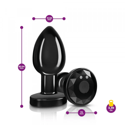 Viben Anal Toys Cheeky Charms Gunmetal Vibrating Metal Plug