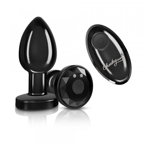 Viben Anal Toys Cheeky Charms Gunmetal Vibrating Metal Plug