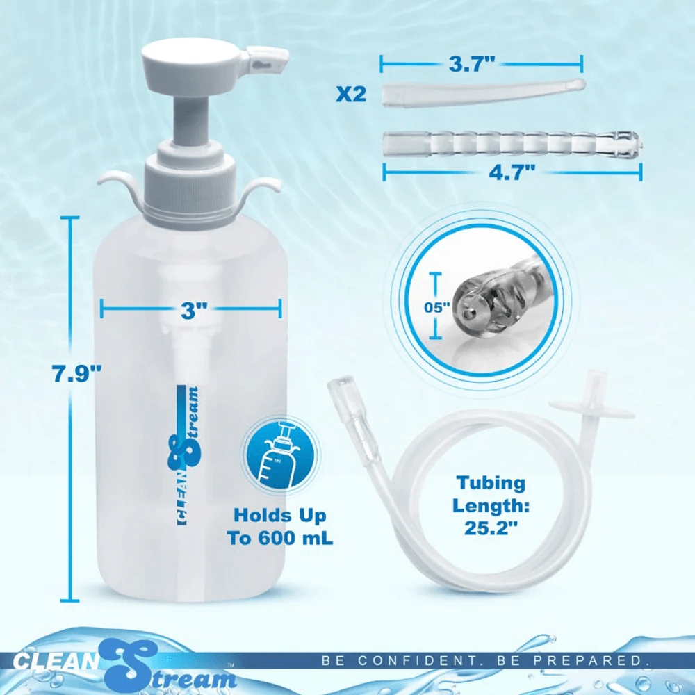 Clean Stream Douche/Enema Clean Stream XL Enema Bottle with 3 Attachments