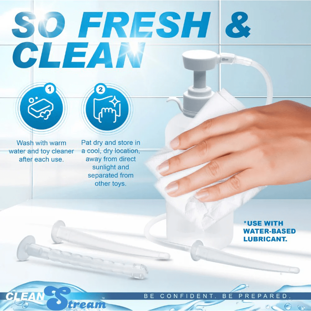 Clean Stream Douche/Enema Clean Stream XL Enema Bottle with 3 Attachments