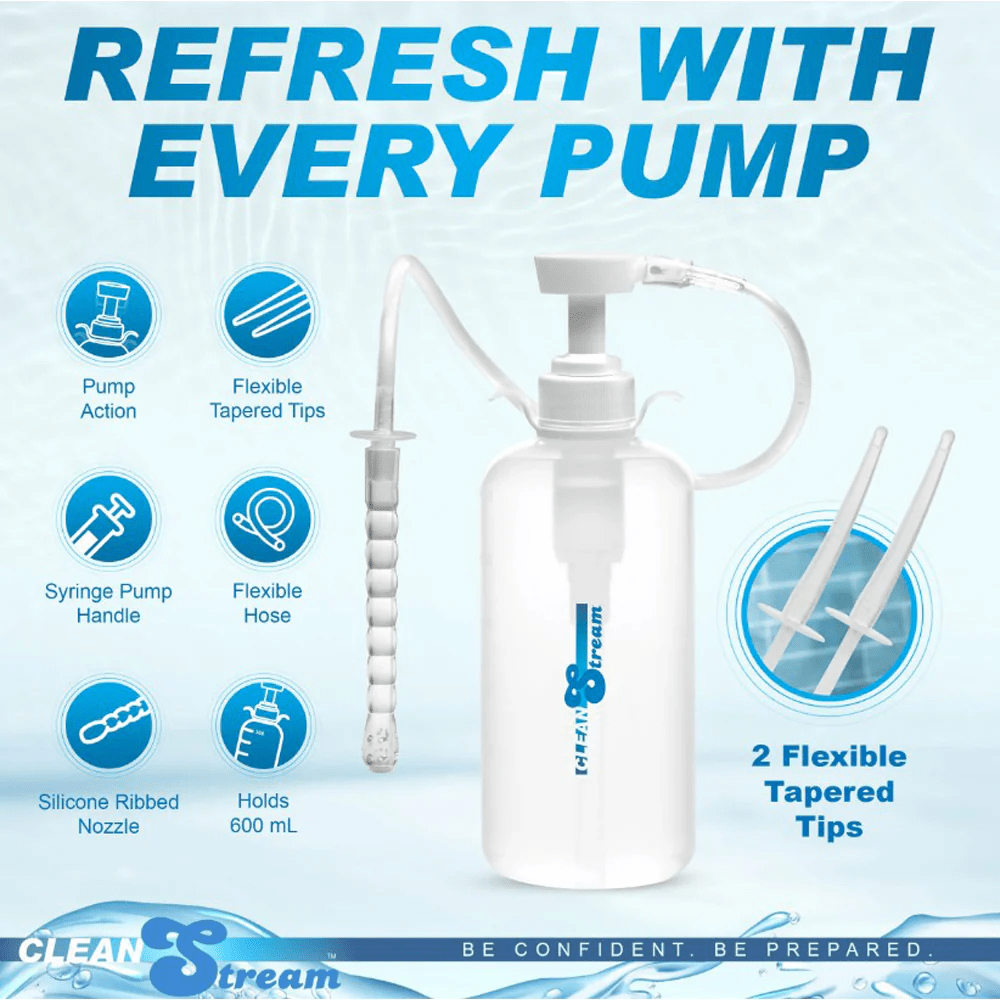 Clean Stream Douche/Enema Clean Stream XL Enema Bottle with 3 Attachments