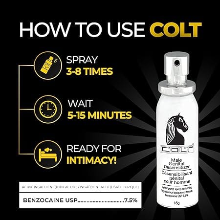 Colt Male Enhancement Colt Desensitizer Spray for Men