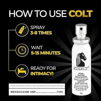 Colt Male Enhancement Colt Desensitizer Spray for Men