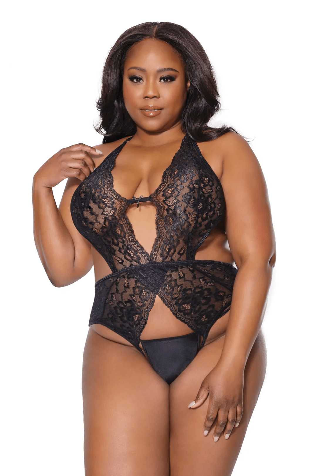 Coquette TEDDY OSXL Coquette Evening Rendezvous Crotchless Teddy