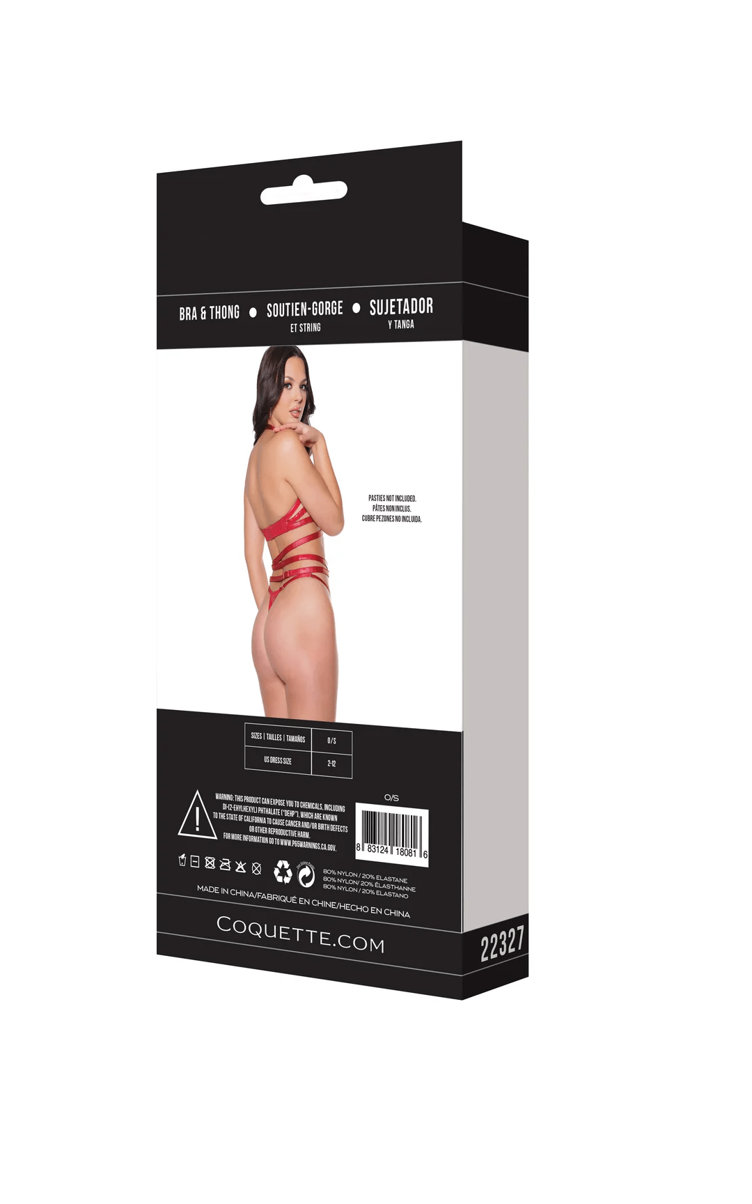 Coquette Lingerie Coquette Wrapped Up Bra & Thong Set