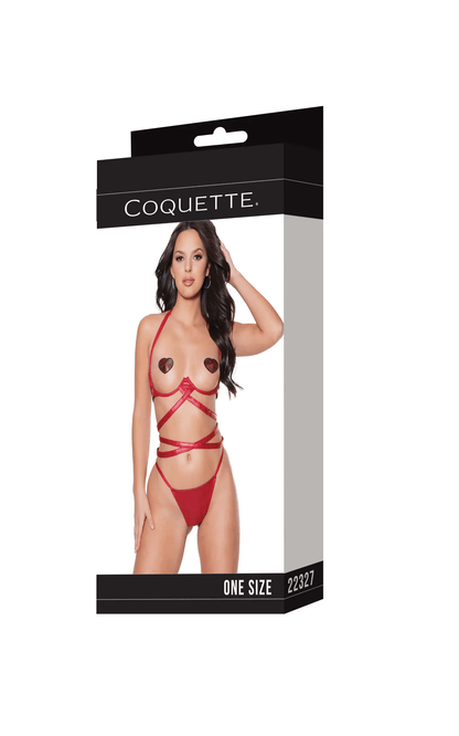 Coquette Lingerie Coquette Wrapped Up Bra & Thong Set
