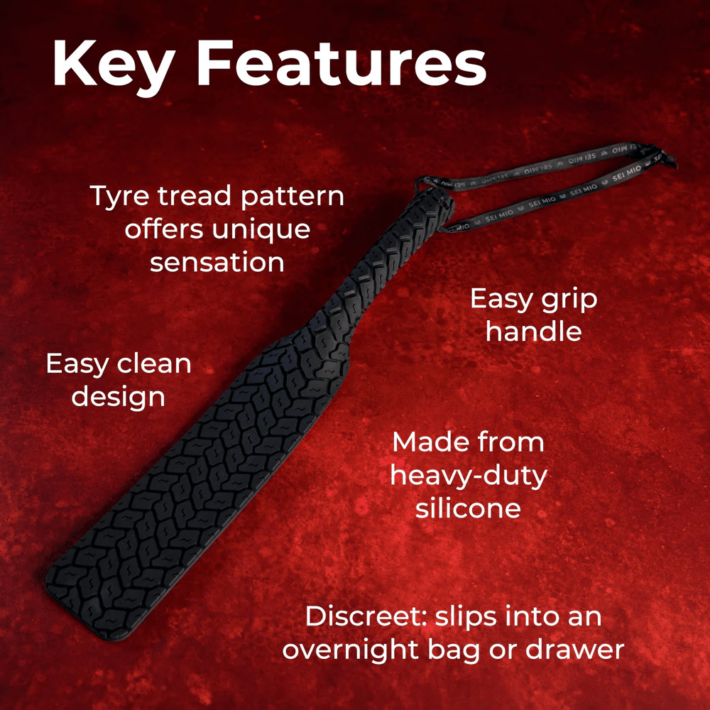 Creative Conceptions BDSM Creative Conceptions Sei Mio Tread Carefully Tyre Textured Spanking Paddle