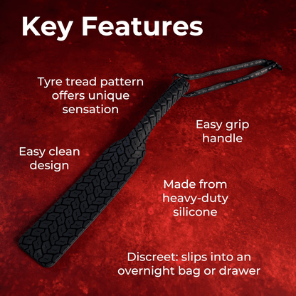 Creative Conceptions BDSM Creative Conceptions Sei Mio Tread Carefully Tyre Textured Spanking Paddle