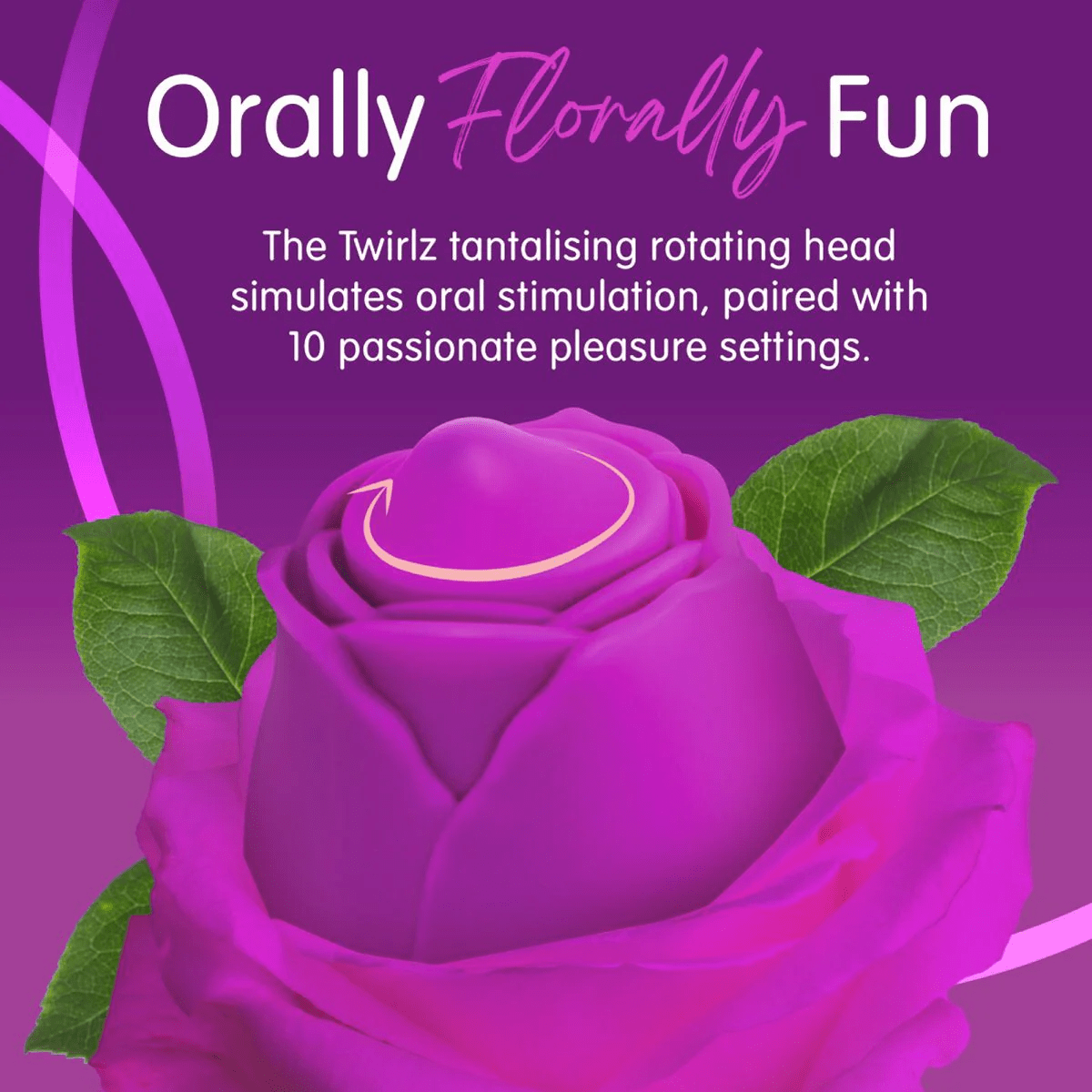 Creative Conceptions Clitoral Stimulators Creative Conceptions Skins Rose Buddies The Rose Twirlz