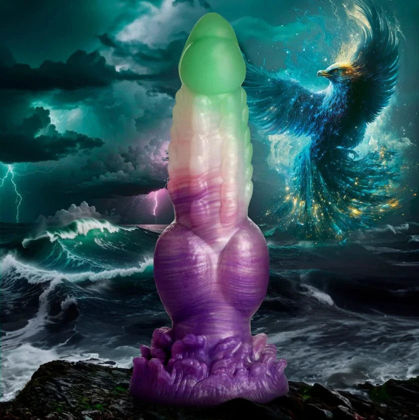 Creature Cocks Creature Cocks Aqua Phoenix Silicone Dildo