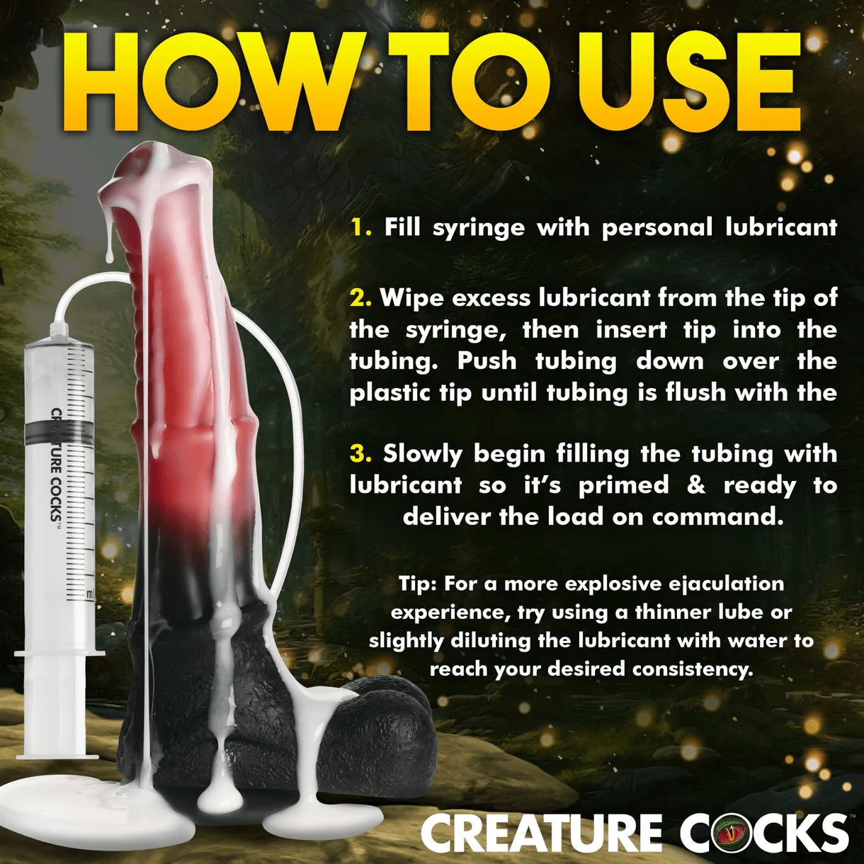 Creature Cocks Dildo Creature Cocks Centaur Explosion Squirting Silicone Dildo