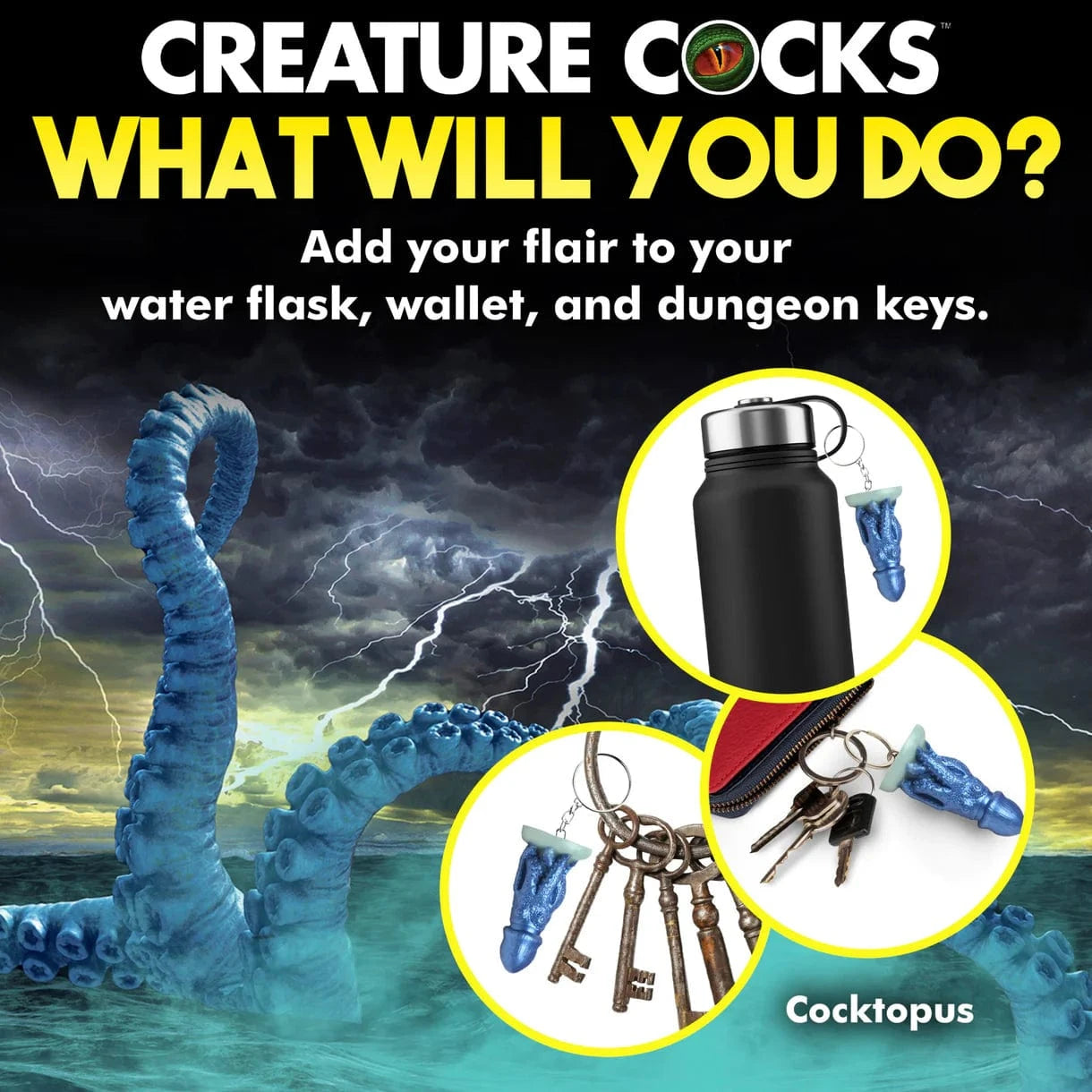 Creature Cocks Creature Cocks Cocktopus Keychain