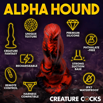 Creature Cocks Dildo Creature Cocks Hell Wolf Thrusting & Vibrating Silicone Dildo