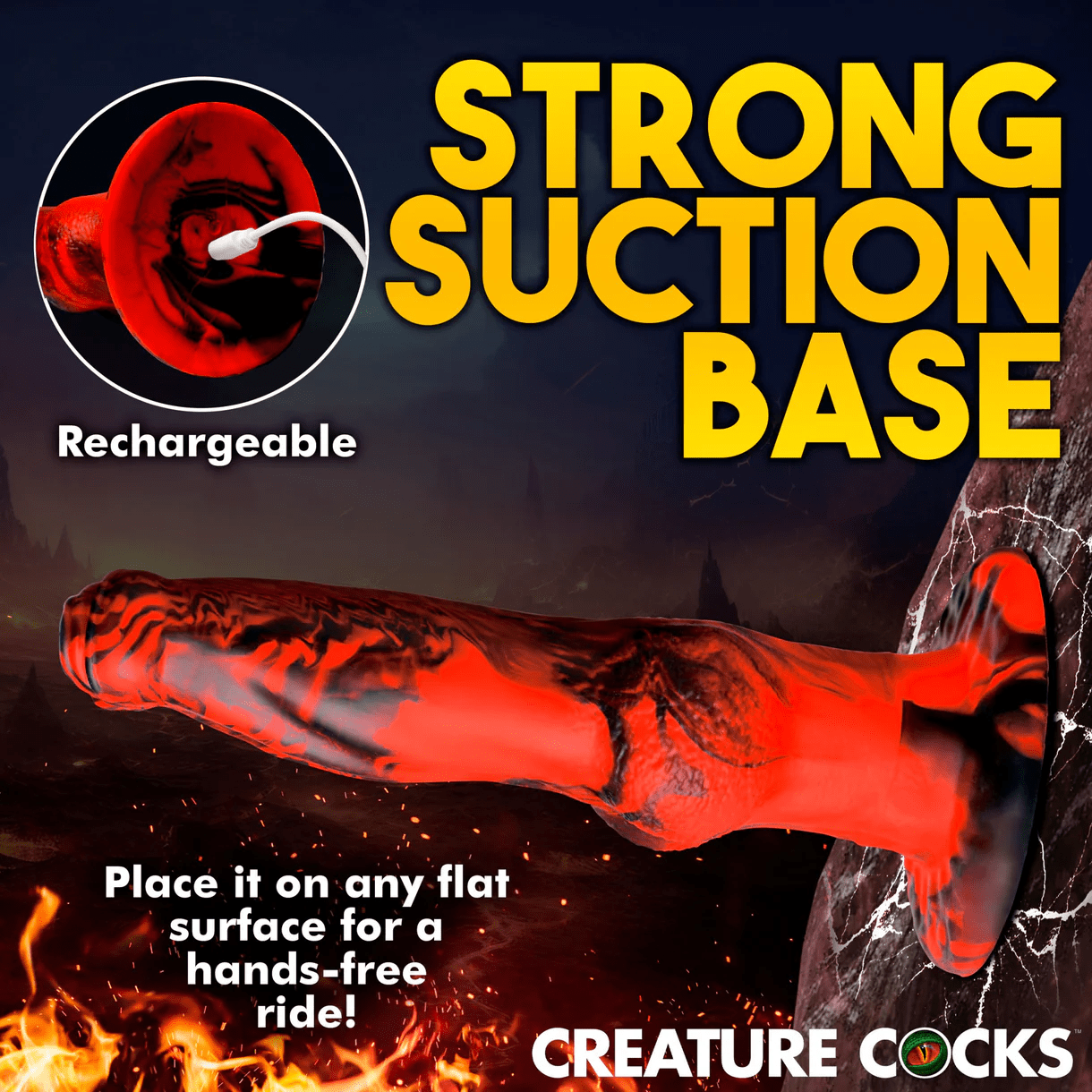Creature Cocks Dildo Creature Cocks Hell Wolf Thrusting & Vibrating Silicone Dildo