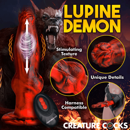 Creature Cocks Dildo Creature Cocks Hell Wolf Thrusting & Vibrating Silicone Dildo