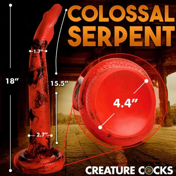 Creature Cocks Creature Cocks King Cobra X-Large 18" Silicone Dong