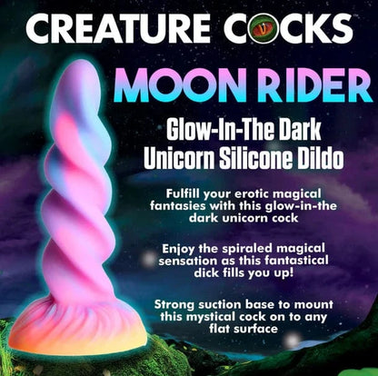 Creature Cocks Creature Cocks Moon Rider Glow-In-The-Dark Unicorn Dildo