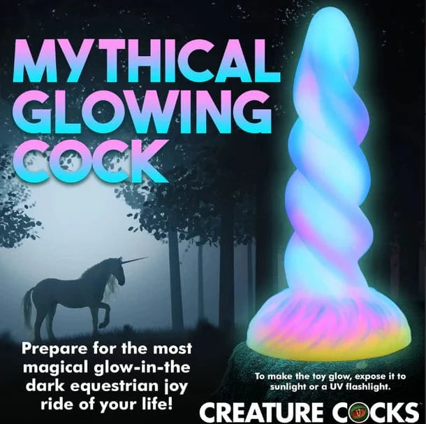 Creature Cocks Creature Cocks Moon Rider Glow-In-The-Dark Unicorn Dildo