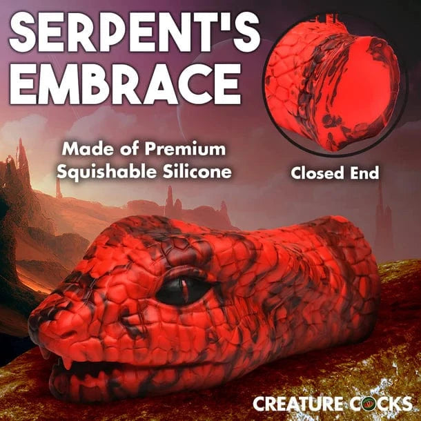 Creature Cocks Creature Cocks Red Serpentine Silicone Stroker