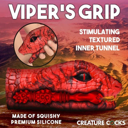 Creature Cocks Creature Cocks Red Serpentine Silicone Stroker