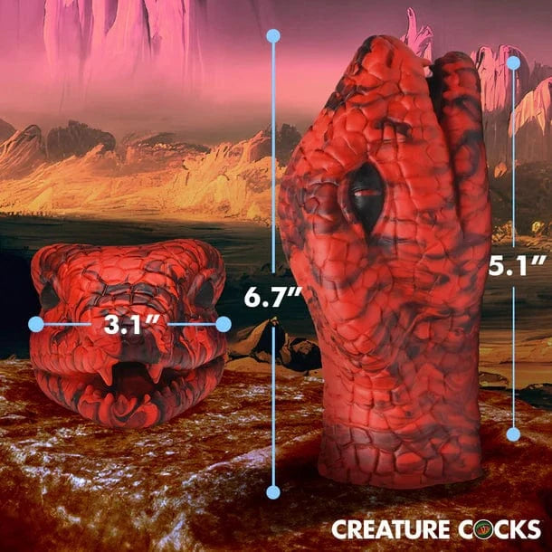 Creature Cocks Creature Cocks Red Serpentine Silicone Stroker