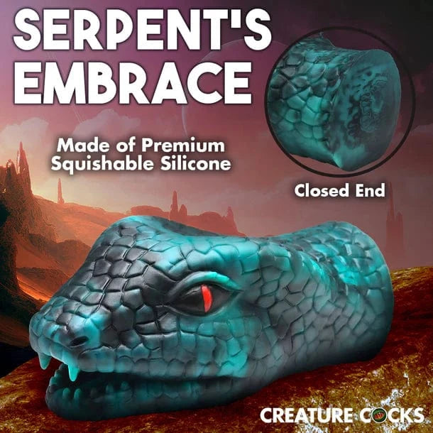 Creature Cocks Creature Cocks Green Serpentine Silicone Stroker