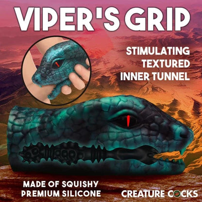 Creature Cocks Creature Cocks Green Serpentine Silicone Stroker