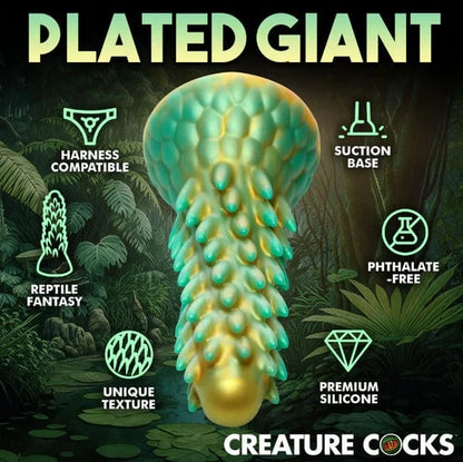 Creature Cocks Creature Cocks Stegosaurus Spiky Reptile Silicone Dildo