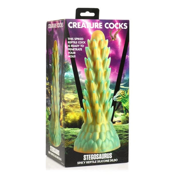 Creature Cocks Creature Cocks Stegosaurus Spiky Reptile Silicone Dildo