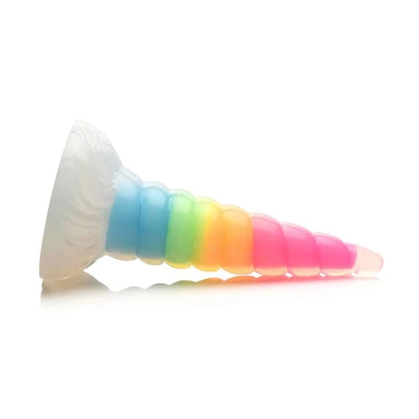 Creature Cocks Creature Cocks Uni-Glow Glow-In-Dark Rainbow Silicone Dildo