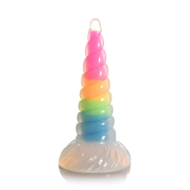 Creature Cocks Creature Cocks Uni-Glow Glow-In-Dark Rainbow Silicone Dildo