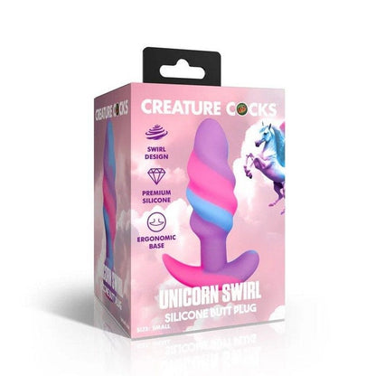 Creature Cocks Butt Plugs Creature Cocks Unicorn Swirl Butt Plug Small