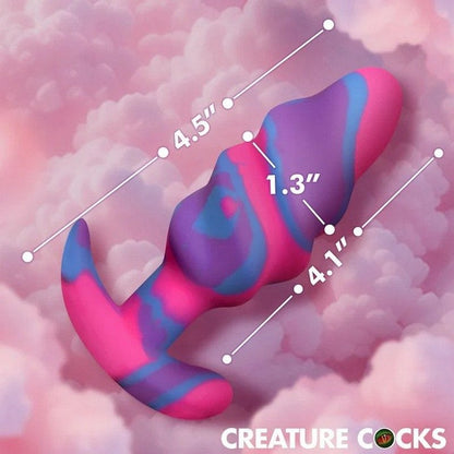 Creature Cocks Anal Toys Creature Cocks Unicorn Swirl Butt Plug Medium