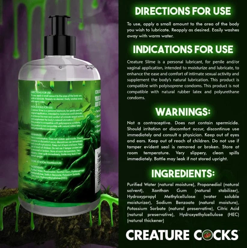 Creature Cocks Creature Slime Slime Water Based Lube