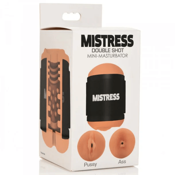 Curve Toys Male Masturbators Curve Toys Mistress Double Shot Pussy & Ass Mini-Masturbator