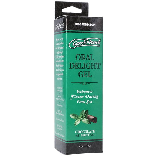 Doc Johnson Lubes & Lotions Chocolate Mint Doc Johnson GoodHead Oral Delight Gel