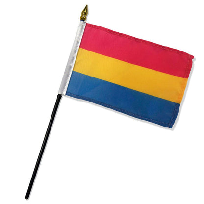 Flags Importer Pride Flags Flags Importer 4"x 6" Pansexual Stick Pride Flag