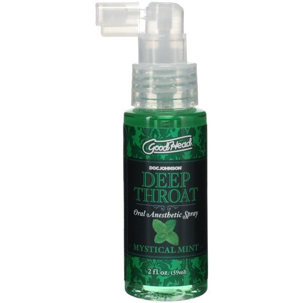 Doc Johnson GoodHead Deep Throat Spray bottle in Mystical Mint flavor.
