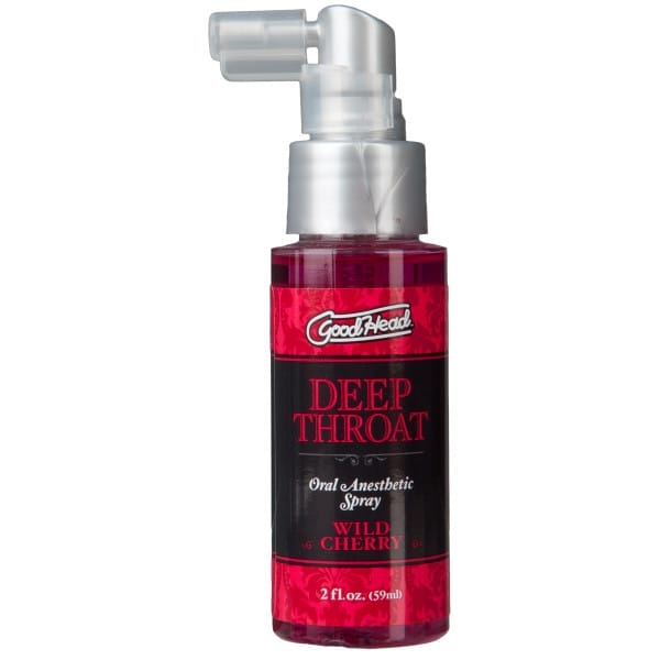 Goodhead Deep Throat Oral Anesthetic Spray bottle on a white background