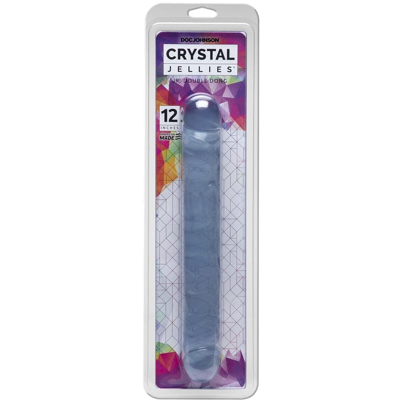 Doc Johnson Dongs & Dildos Clear Doc Johnson 12" Crystal Jellies Jr. Double Dong
