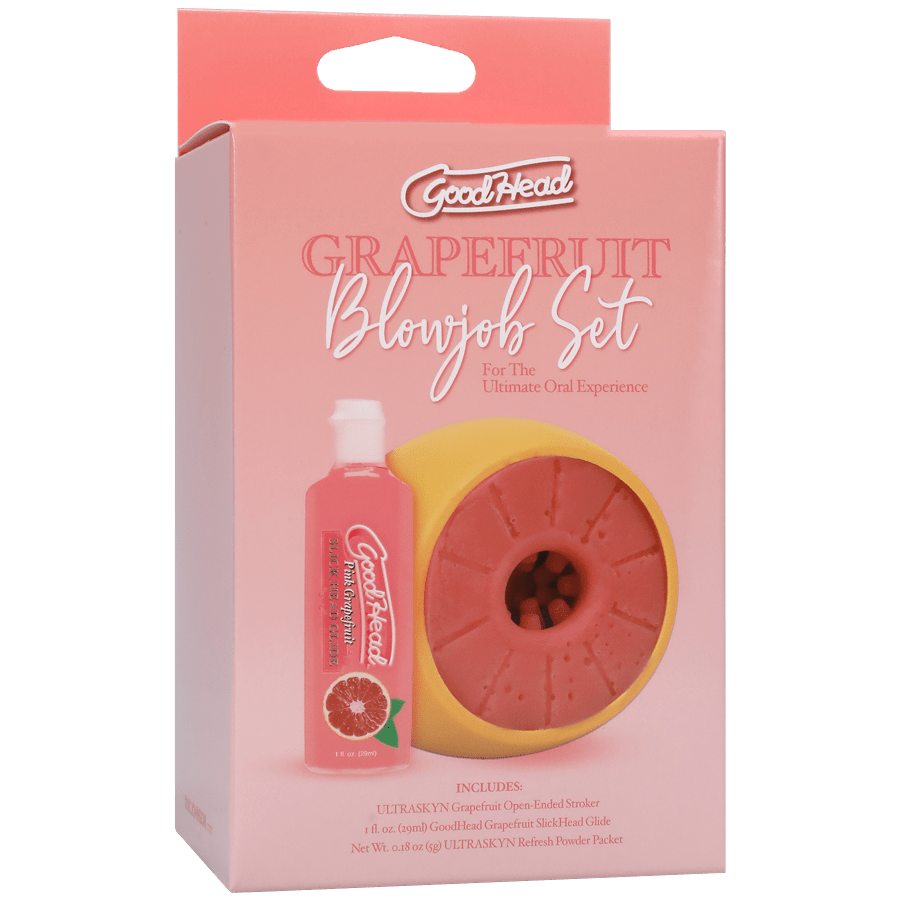 Doc Johnson GoodHead Grapefruit Blowjob Set - XOXTOYS