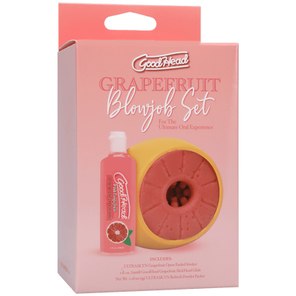 Doc Johnson GoodHead Grapefruit Blowjob Set - XOXTOYS