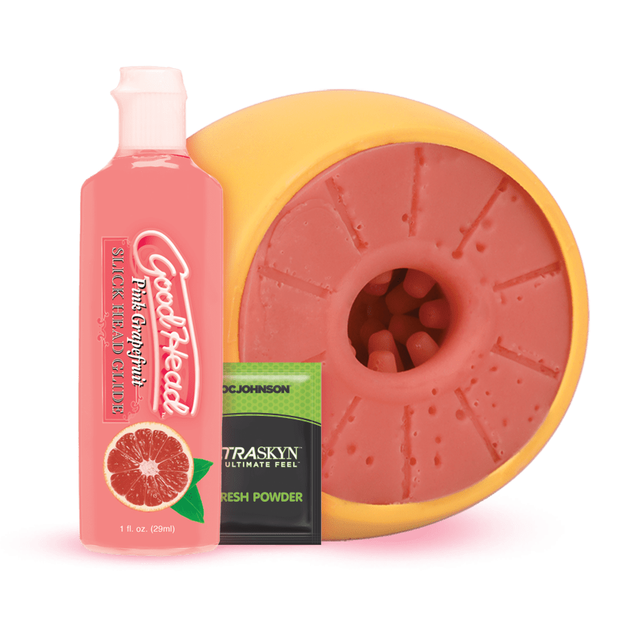 Doc Johnson GoodHead Grapefruit Blowjob Set - XOXTOYS