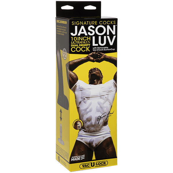 Doc Johnson Dildos Doc Johnson Jason Luv 10” UltraSkyn Cock with Removable Vac-U-Lock Suction Cup